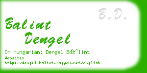 balint dengel business card